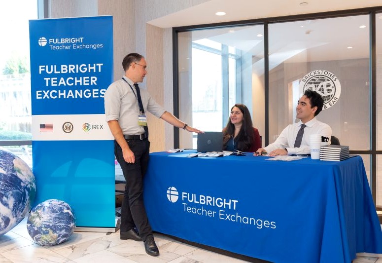 Sarvazad Katouzian at a Fulbright Teacher Exchanges event